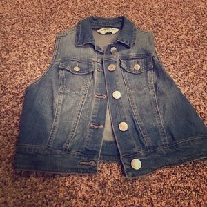 Blue jean vest