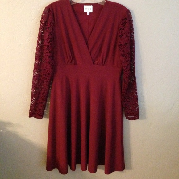 Ashley Graham Lace Long Sleeve Dress - Picture 3 of 5