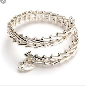 ✨Alex & ANI Shiny Silver Gypsy Wrap Bracelet