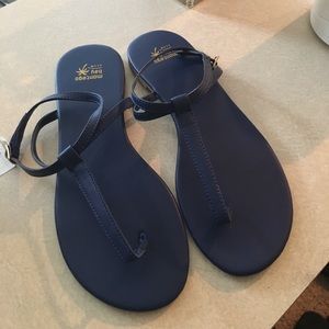 Royal blue sandals
