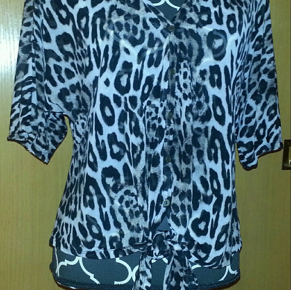 Animal Print Blouce