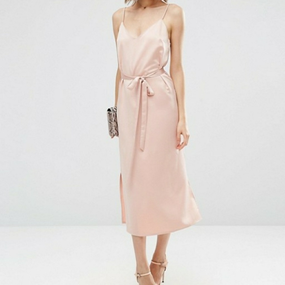 Lightweight satin dress