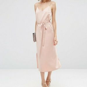 Lightweight satin dress