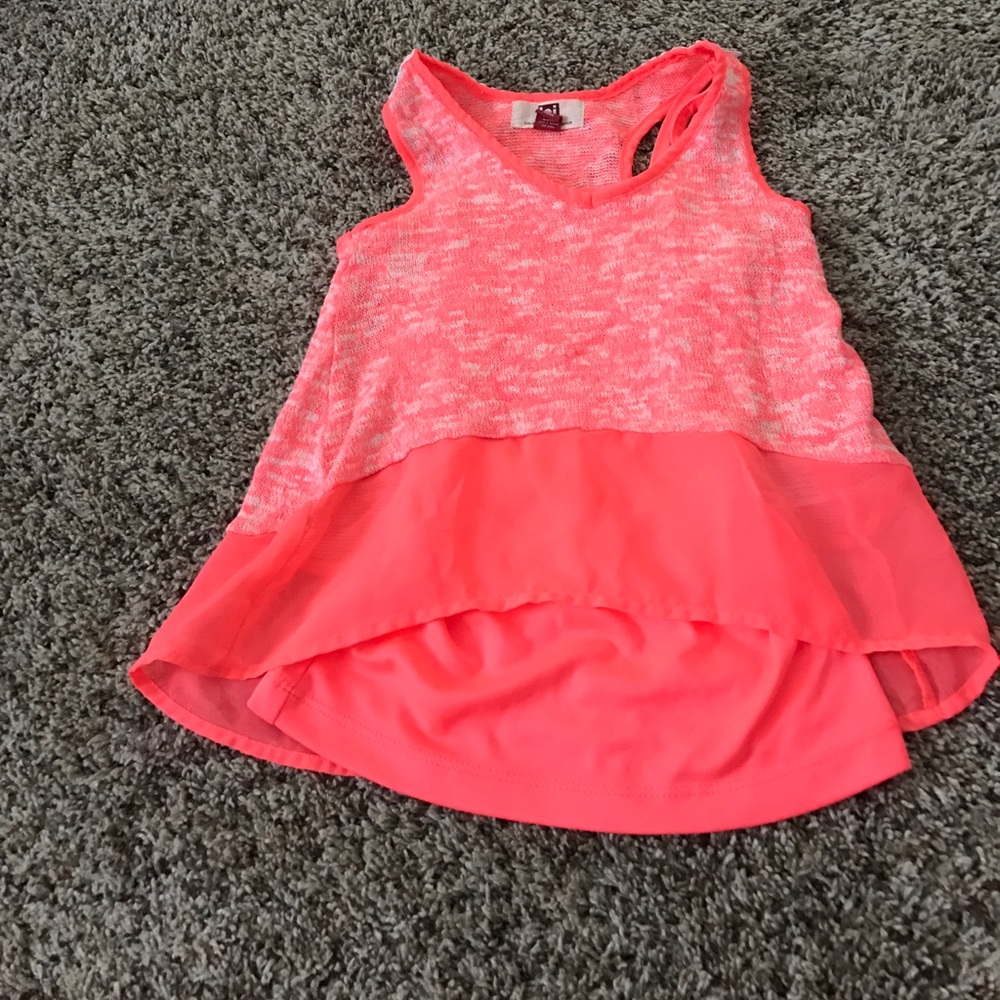 girls orange tank top
