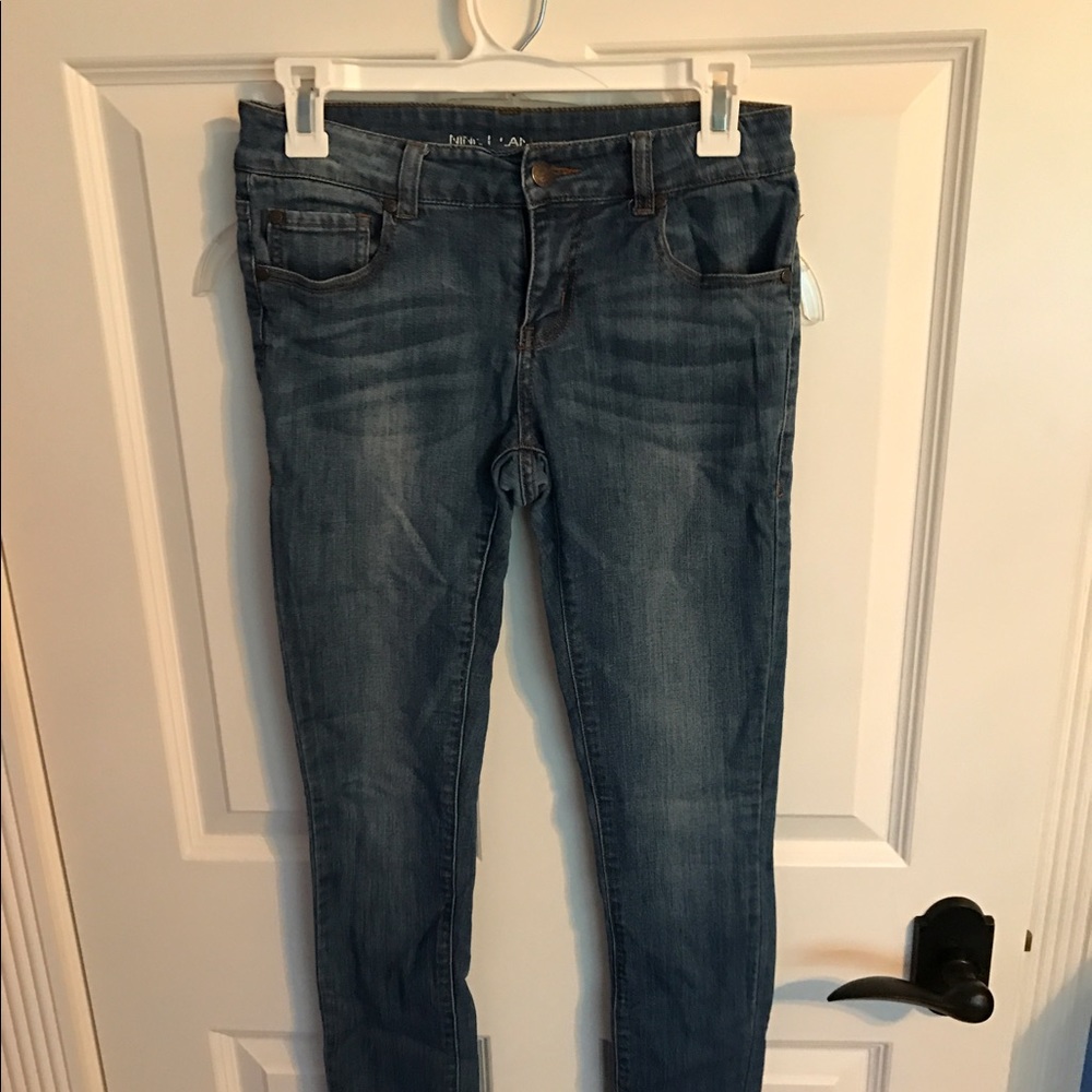 Light was denim jeggings