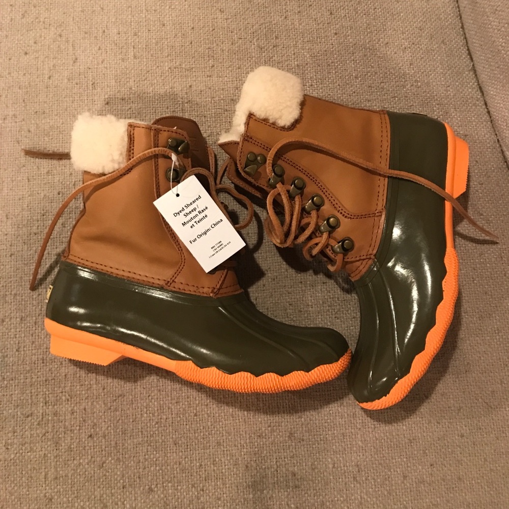 NWT Sperry for Jcrew Shearwater boot