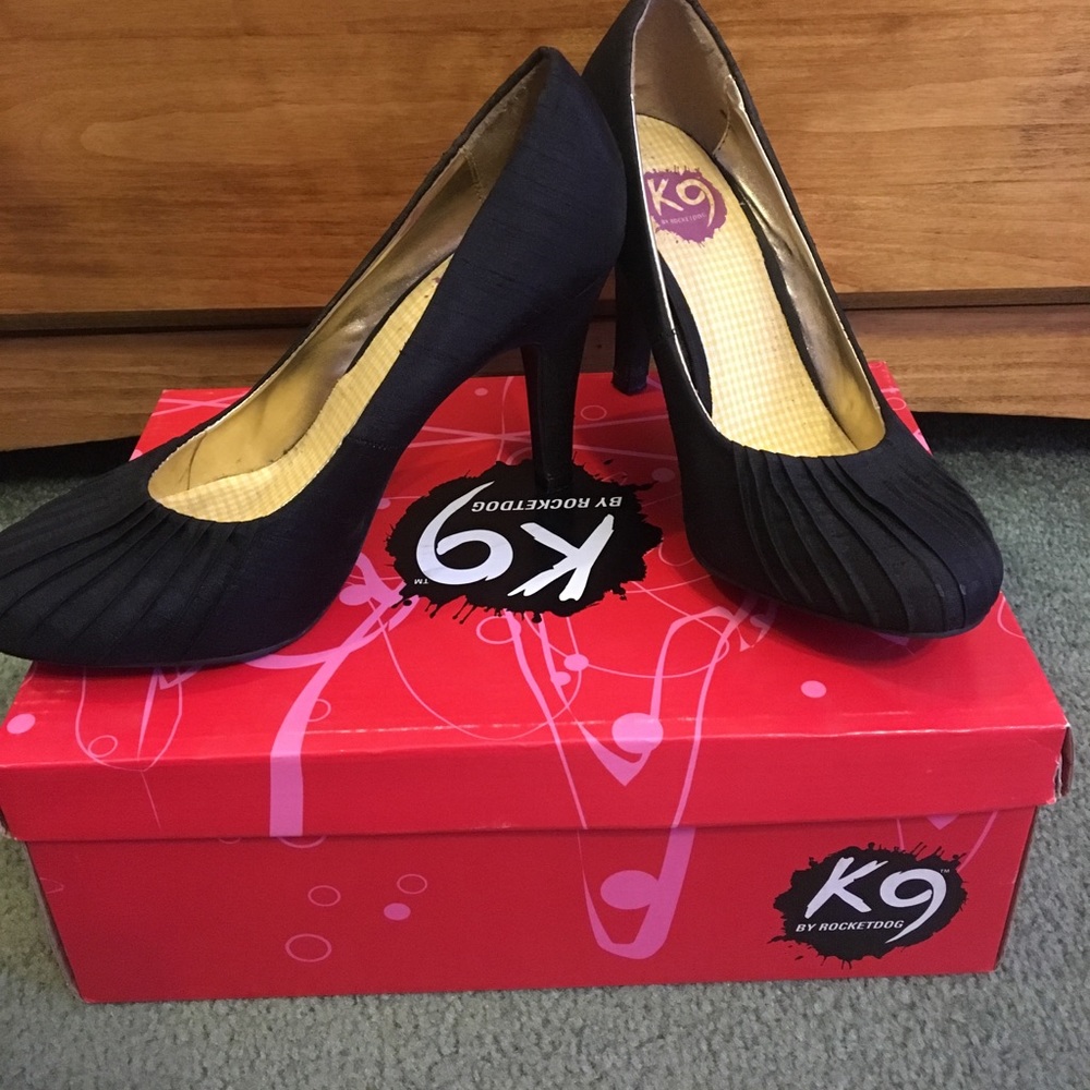 K9 Formal Black Heels