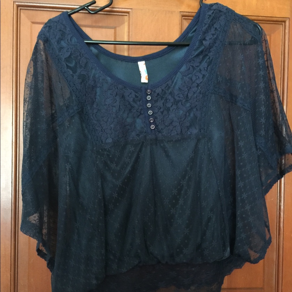 Free People boho lace top