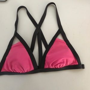 Pink bikini top
