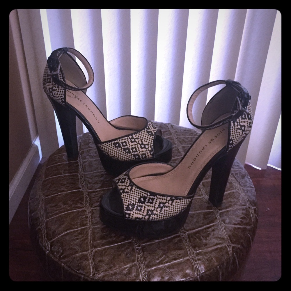 Chinese Laundry peep toe pumps with ankle strap