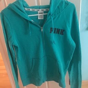 PINK teal hoodie
