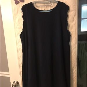 Navy maternity dress