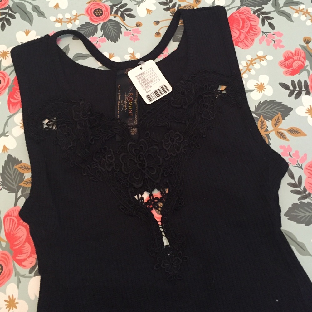 Free people lace tank top