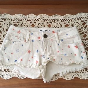 Red, white and blue shorts