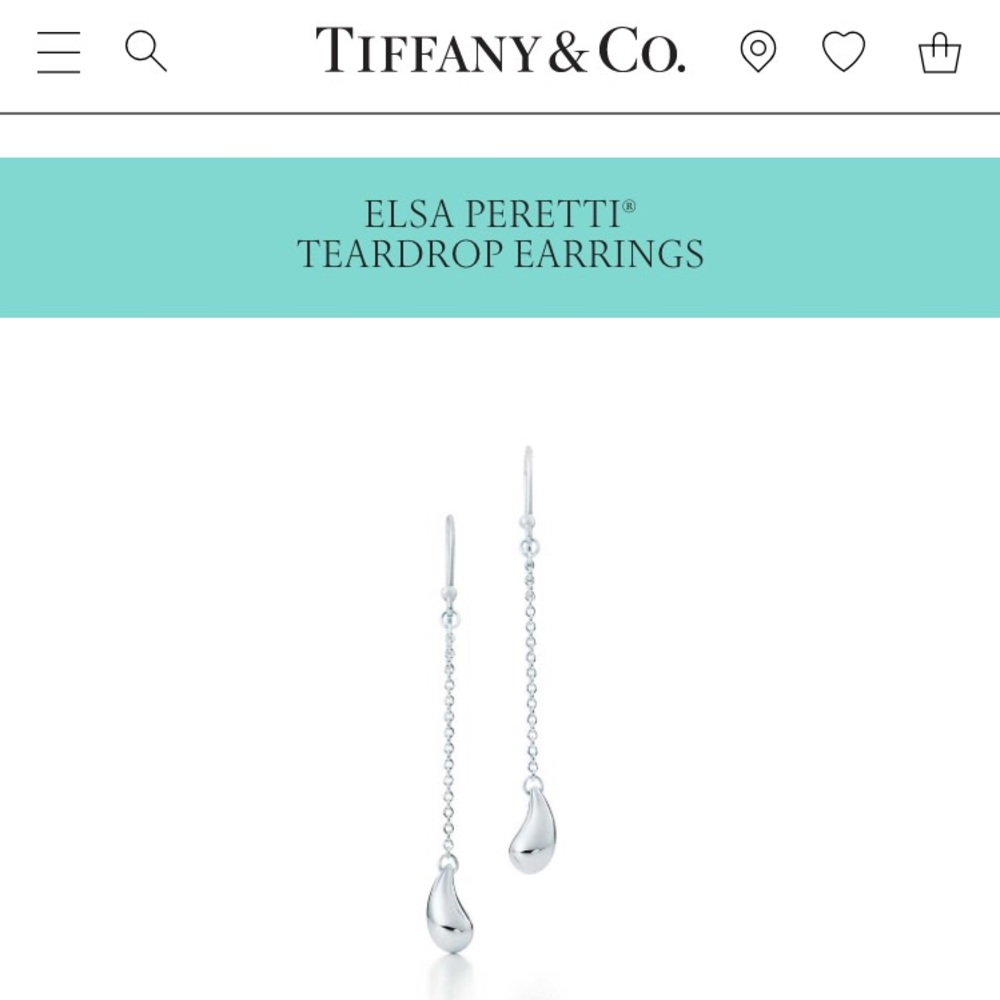 Tiffany & Co Elsa Peretti Teardrop Earrings