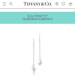Tiffany & Co Elsa Peretti Teardrop Earrings