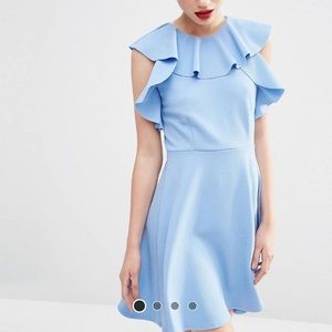 NWT Sky blue ruffled dress