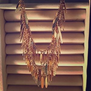 Gold, chunky necklace