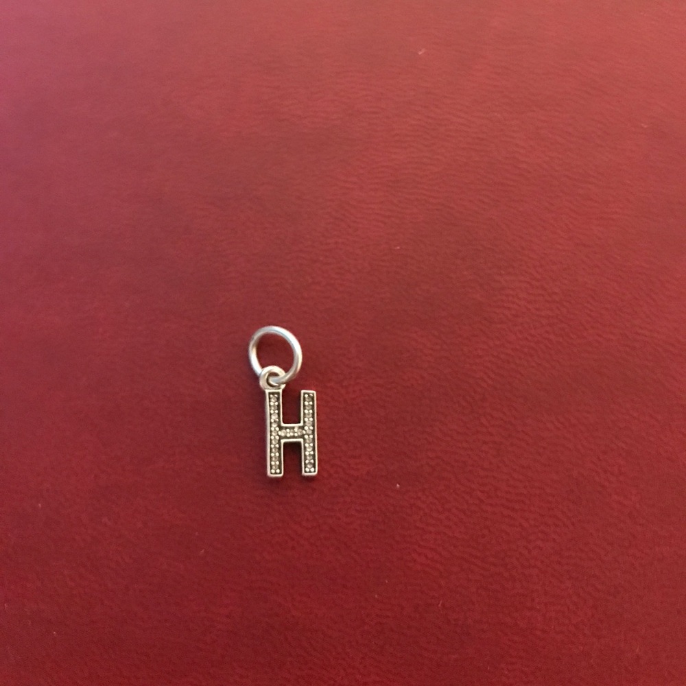 "H" pandora charm