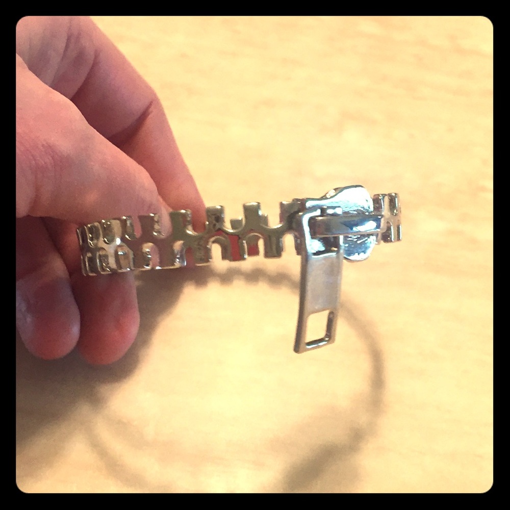 Adorable Stainless Steel Zipper Bangle Bracelet