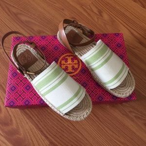 NEW Authentic Tory Butch espadrille sandal