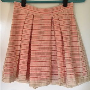 BCBGENERATION Striped Pleated Mini Skirt - Sz 2