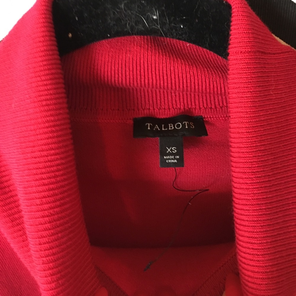 NWT Talbots red turtle neck - Picture 4 of 5