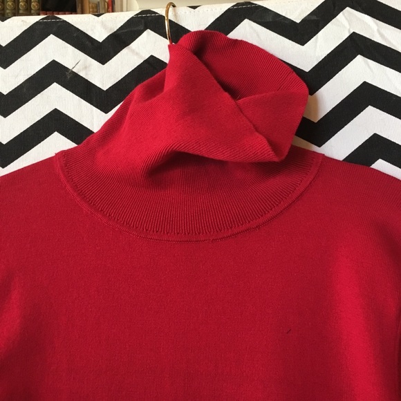 NWT Talbots red turtle neck - Picture 2 of 5