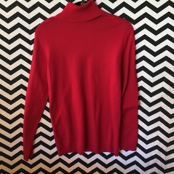 NWT Talbots red turtle neck - Picture 5 of 5