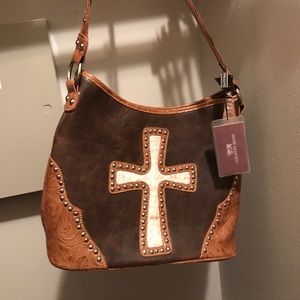 Western leather purse