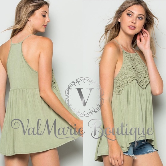 📍CLEARANCE 📍SAGE modal crochet overlay top Tunic - Picture 4 of 4