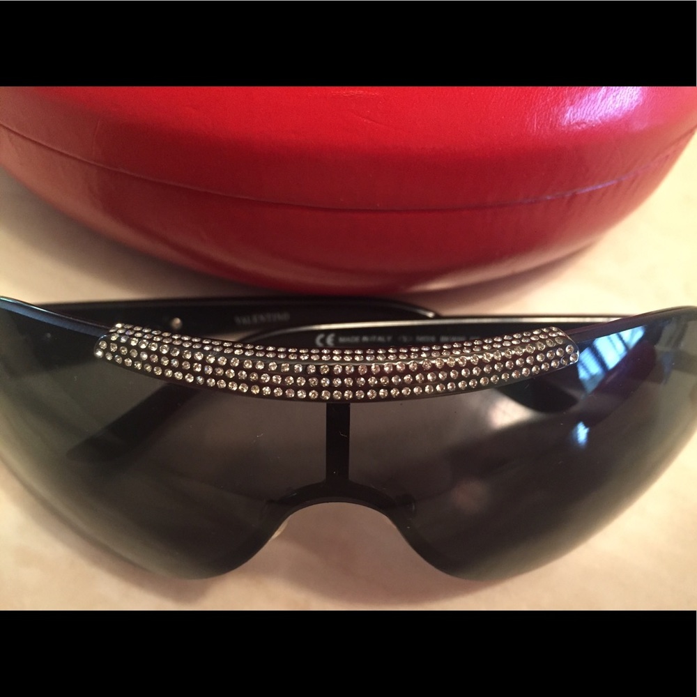 Rhinestone Embellished Valentino Sunglasses 😎