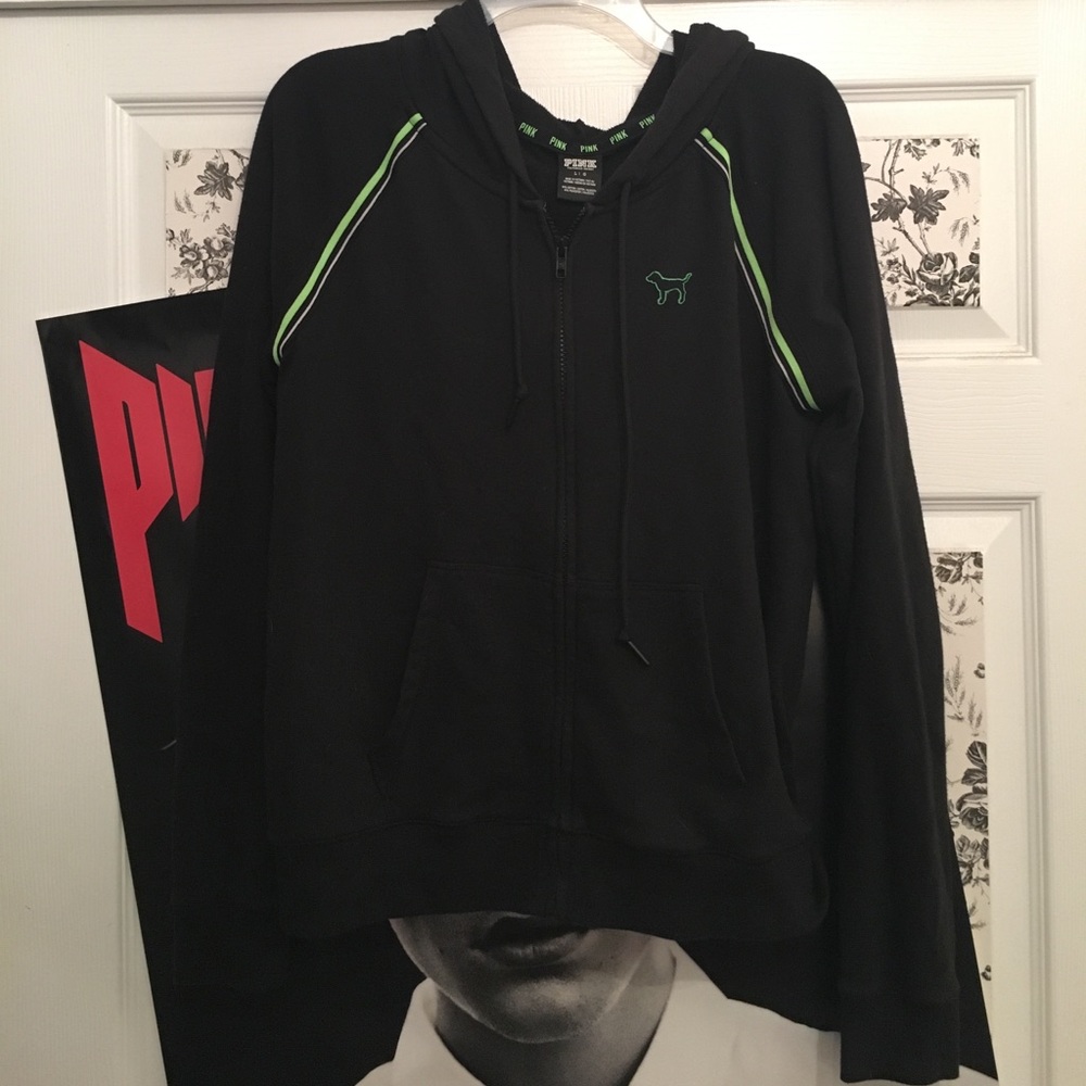 PINK full zip hoodie
