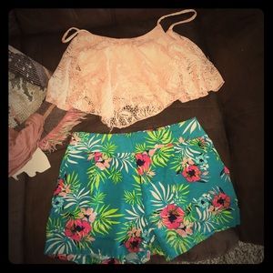 Shorts and top