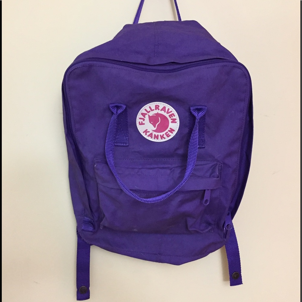 Fjallraven full size purple backpack