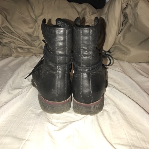 Black Combat Boots - Picture 4 of 5