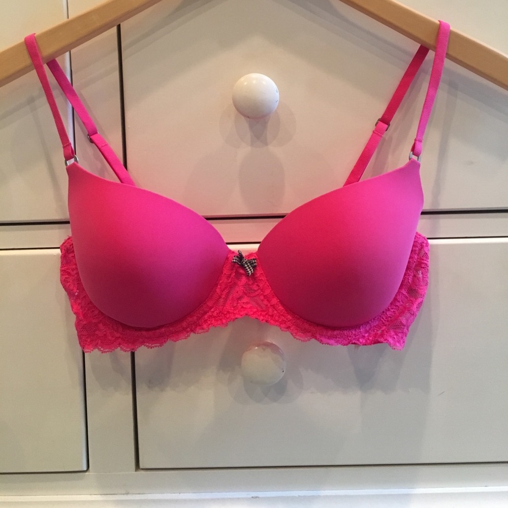 Pink bra