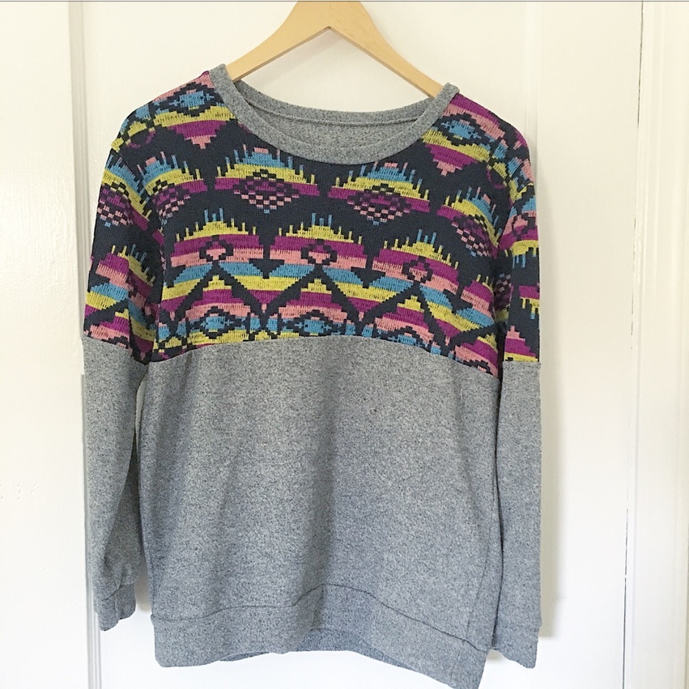 Patterned Knit Sweater