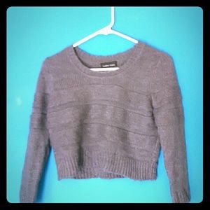 Warm crop top sweater