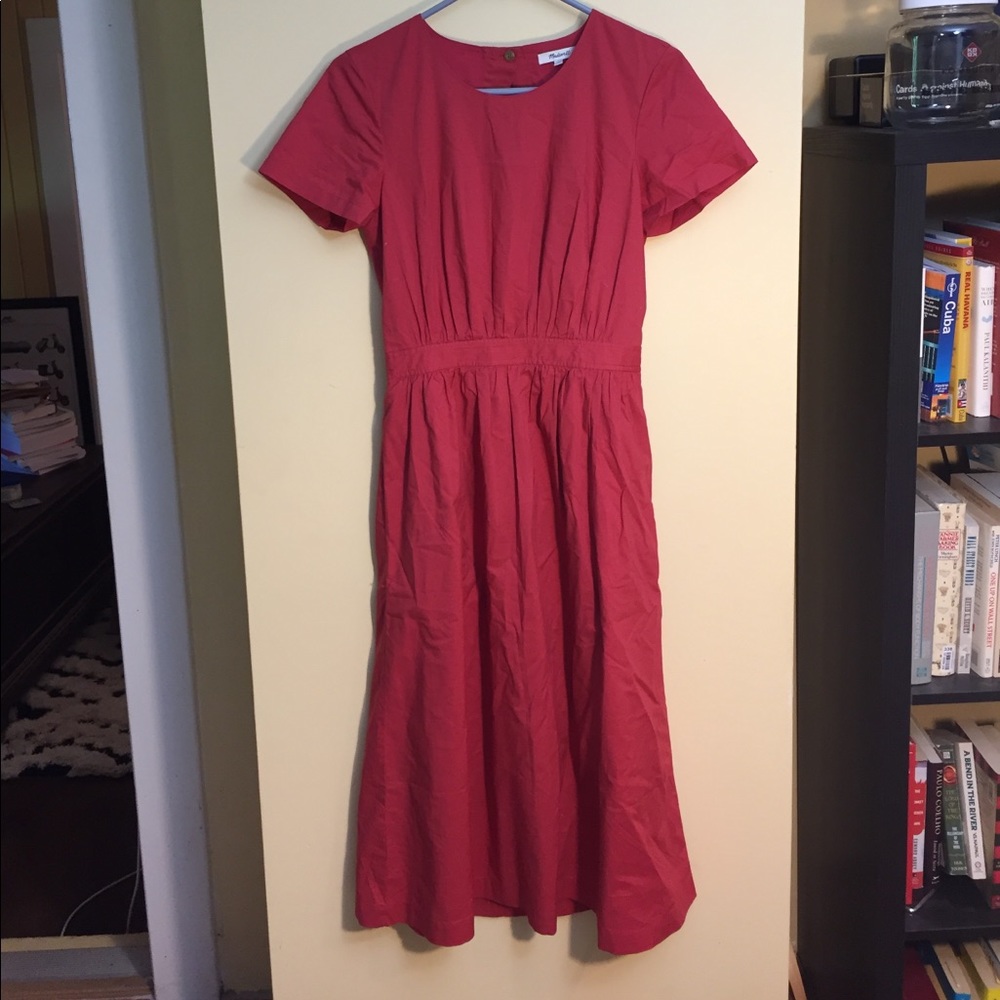 Open back cotton madewell sundress sz 2