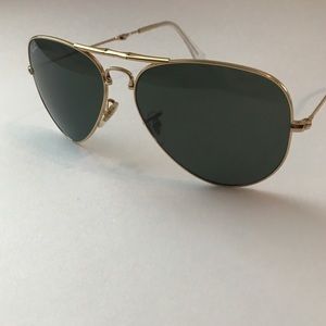 Ray-Ban Folding Aviator Sunglasses * Authentic
