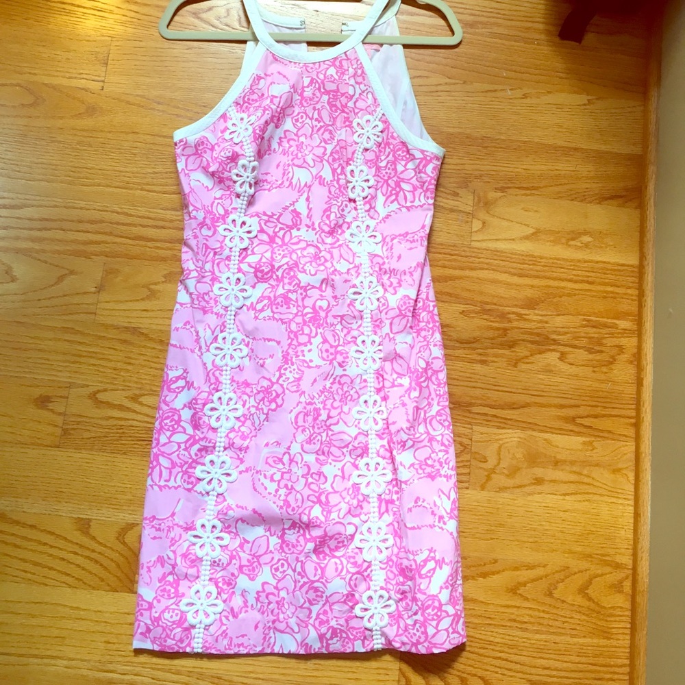 Never worn, Pink and White Lilly Pulitzer dress