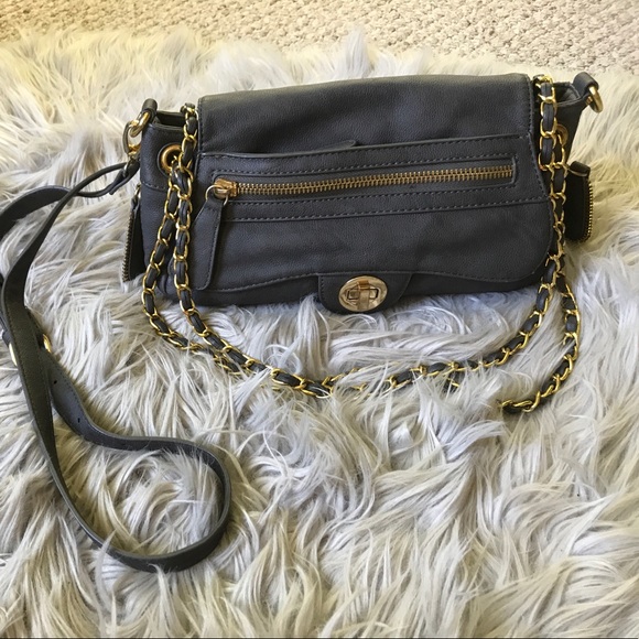 Gray and Gold Chain Crossbody - Picture 2 of 5