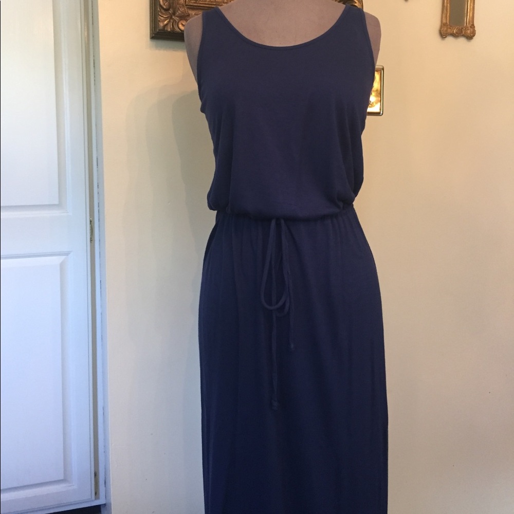 Navy maxi dress