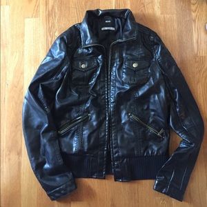 Black Faux Leather Jacket