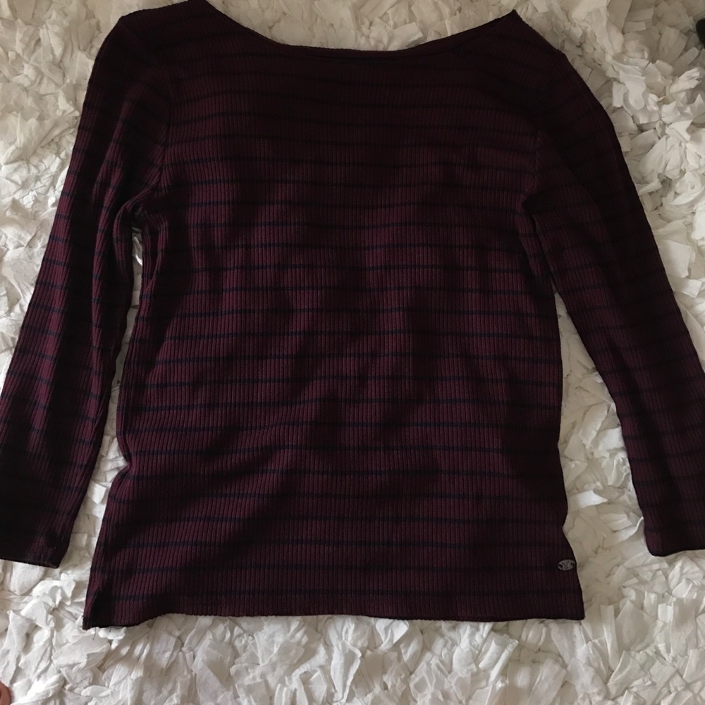NEW! American Eagle Ribbed Stripped Tee