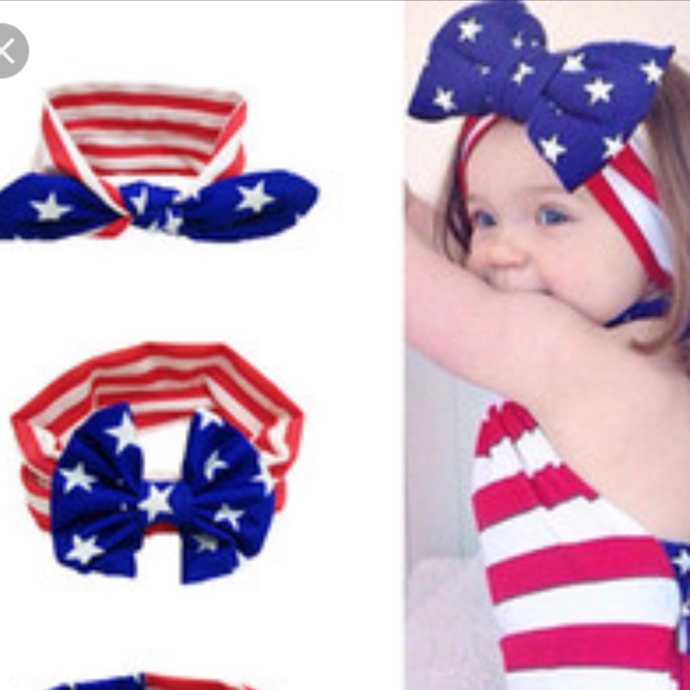 Baby 4th of July hairband!