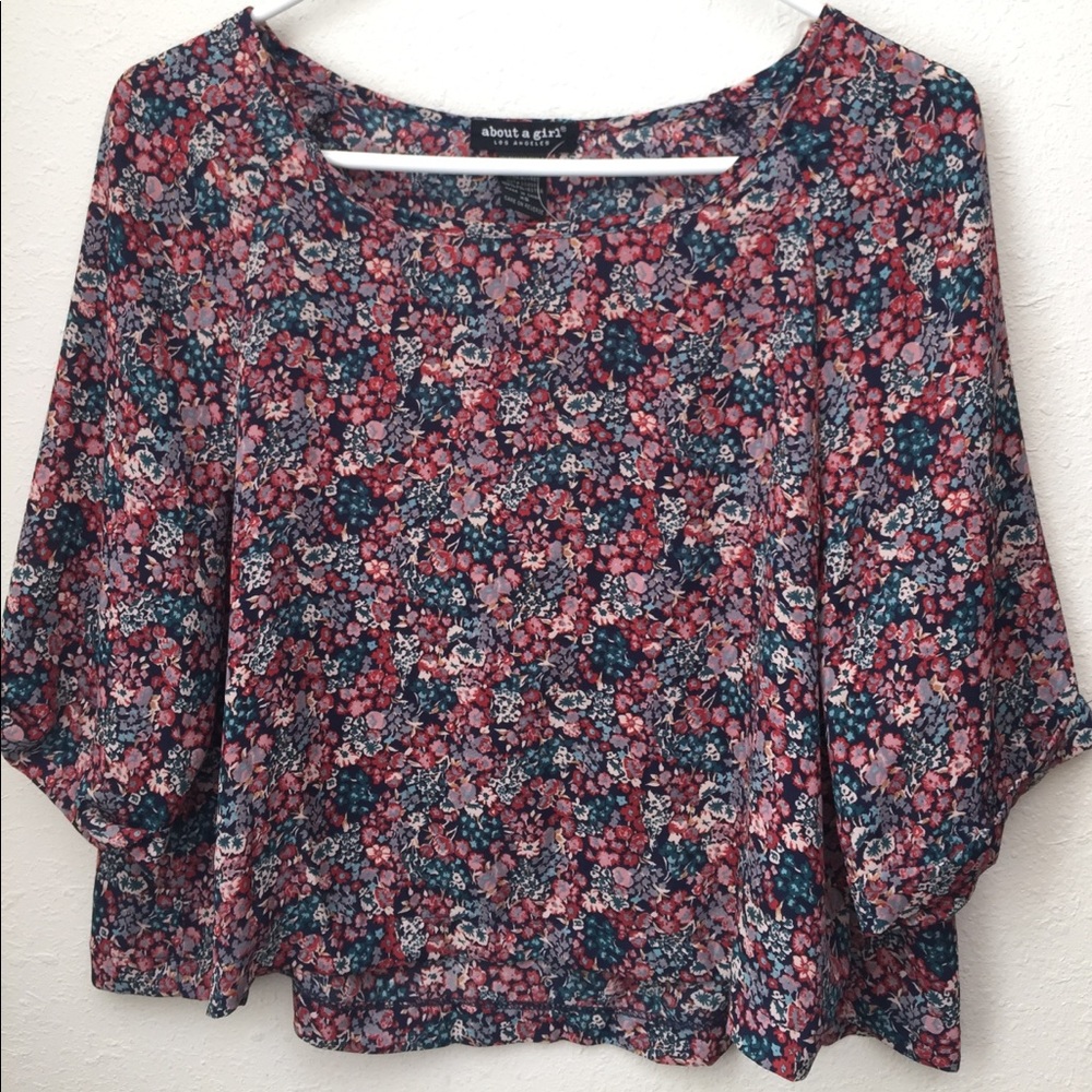 NWOT floral top