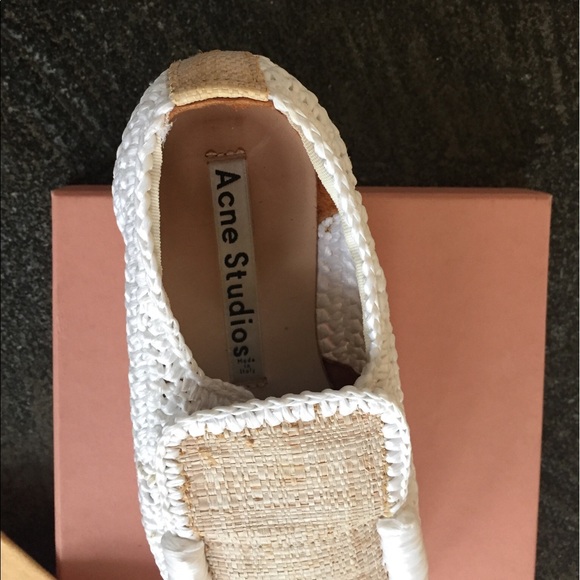 Acne Studios white & cream platform espadrilles - Picture 4 of 4