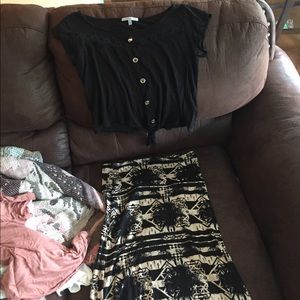 Skirt and top